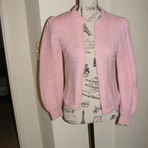 Vintage Ohrbach's Pink1960s Pearl Wool Sweater